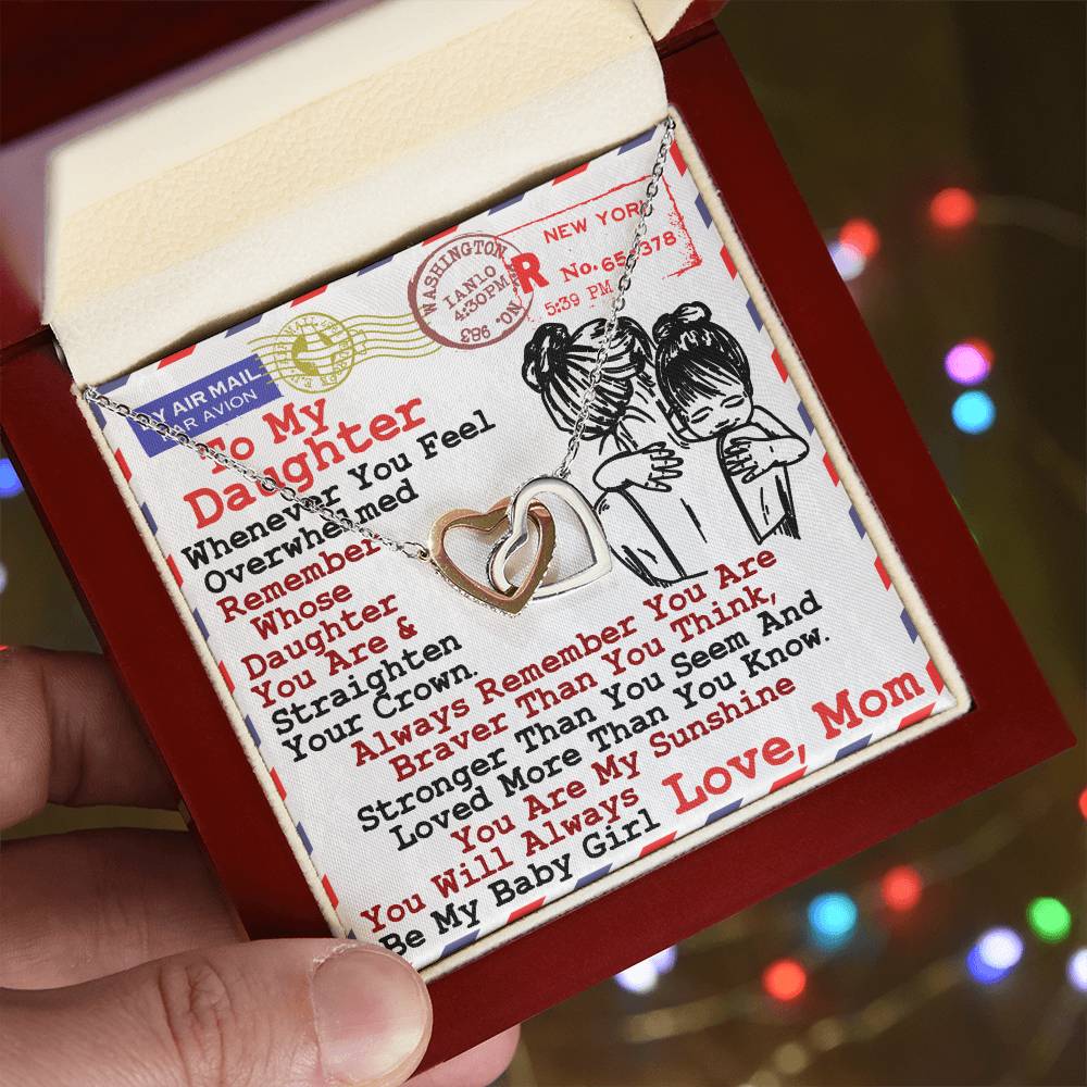 Gift For Daughter - Interlocking Heart Necklace Interlocking Hearts Necklace