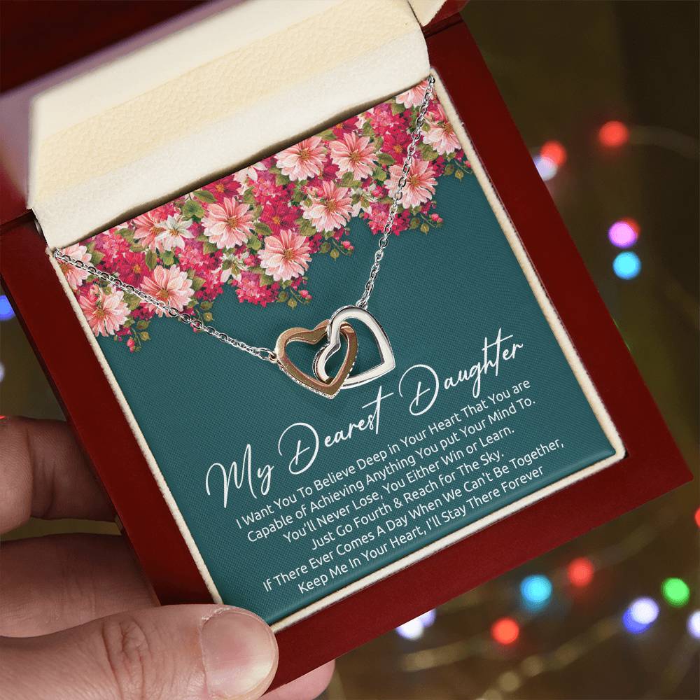 Best Meaningful Gift For Daughter Interlocking Hearts Necklace