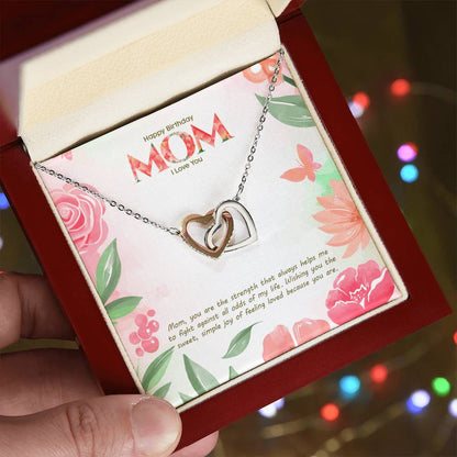 Birthday Edition Wishing You A Sweet And Simple Joy Of Love! - Interlocking Hearts Necklace