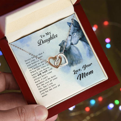 Collection Daughter - Old Wolf - Necklace Interlocking Hearts Necklace