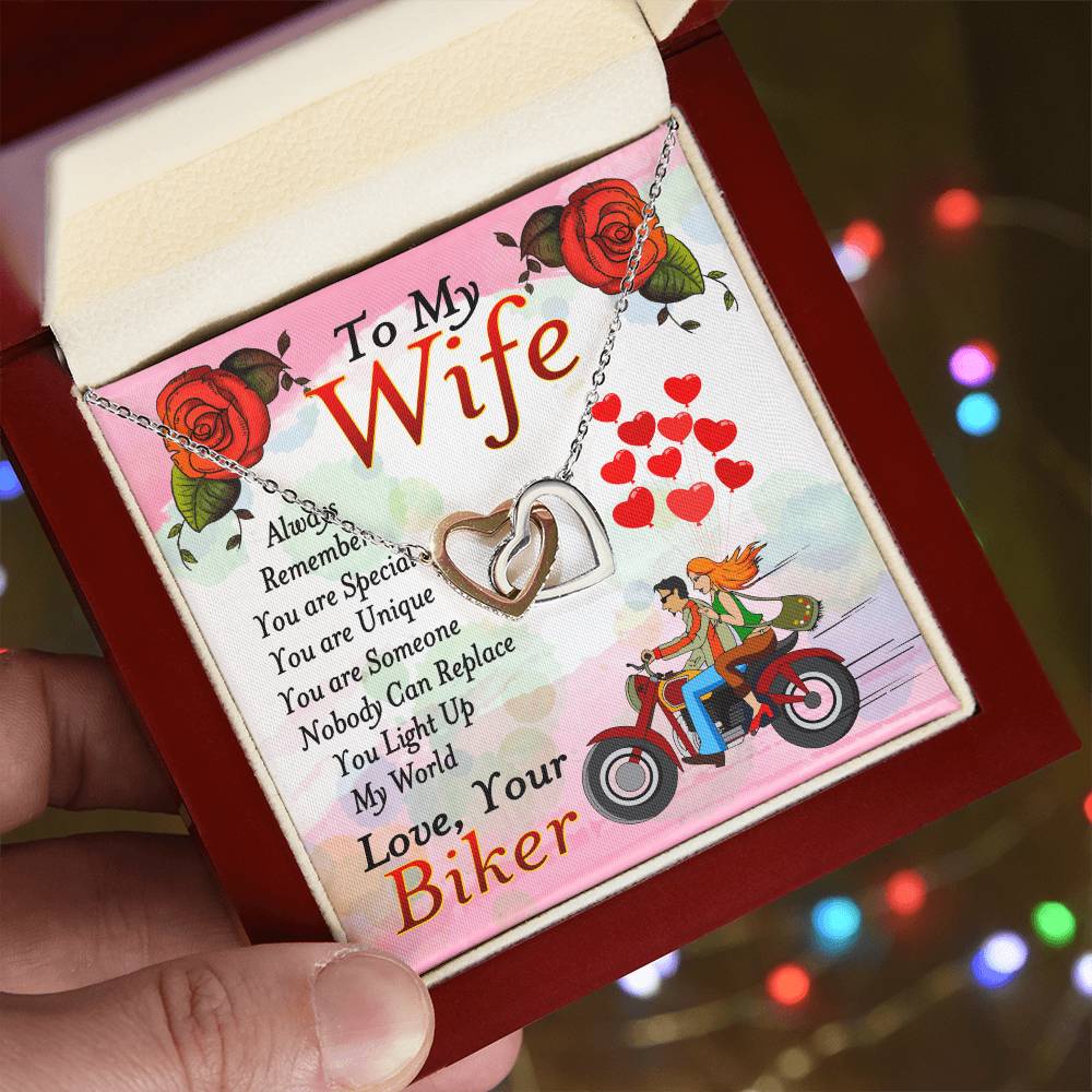 Biker'S Wife - Interlocking Heart Necklace Interlocking Hearts Necklace