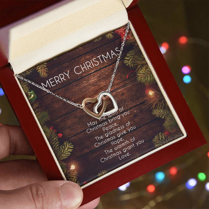 Everlasting Love Necklace Gift For Girlfriend Anniversary Gift For Wife Christmas Girlfriend Necklace Gf Gift From Boyfriend Interlocking Hearts Necklace