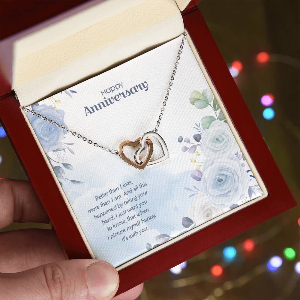 Anniversary Edition Happy With You - Interlocking Hearts Necklace