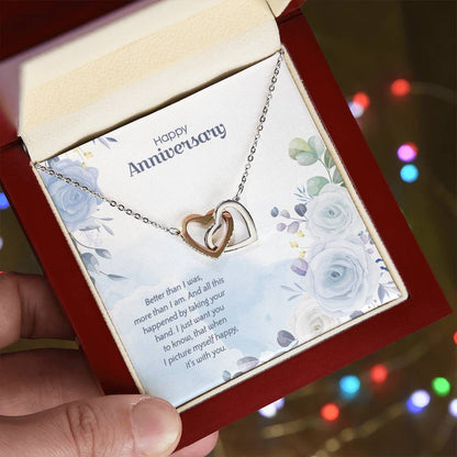 Anniversary Edition Happy With You - Interlocking Hearts Necklace