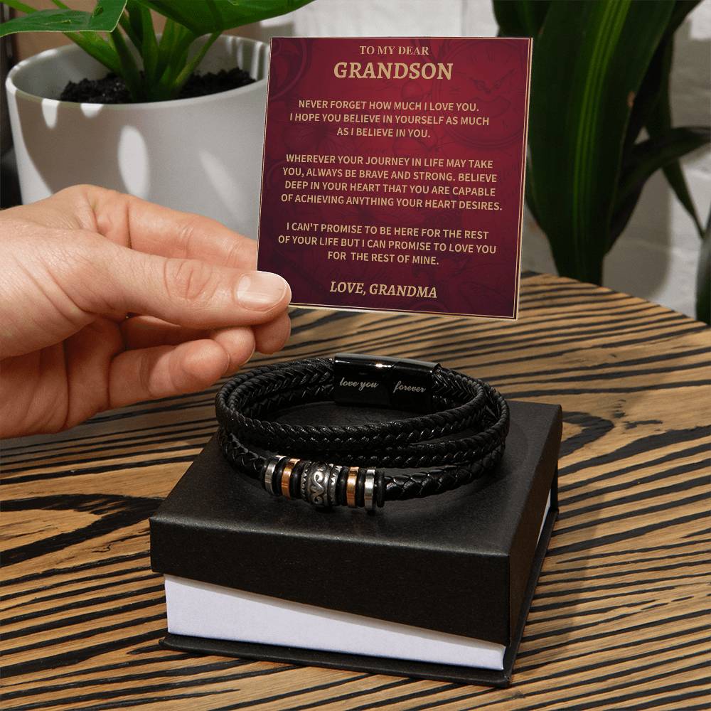 Bracelet Grandson Gift - Love You Forever Bracelet