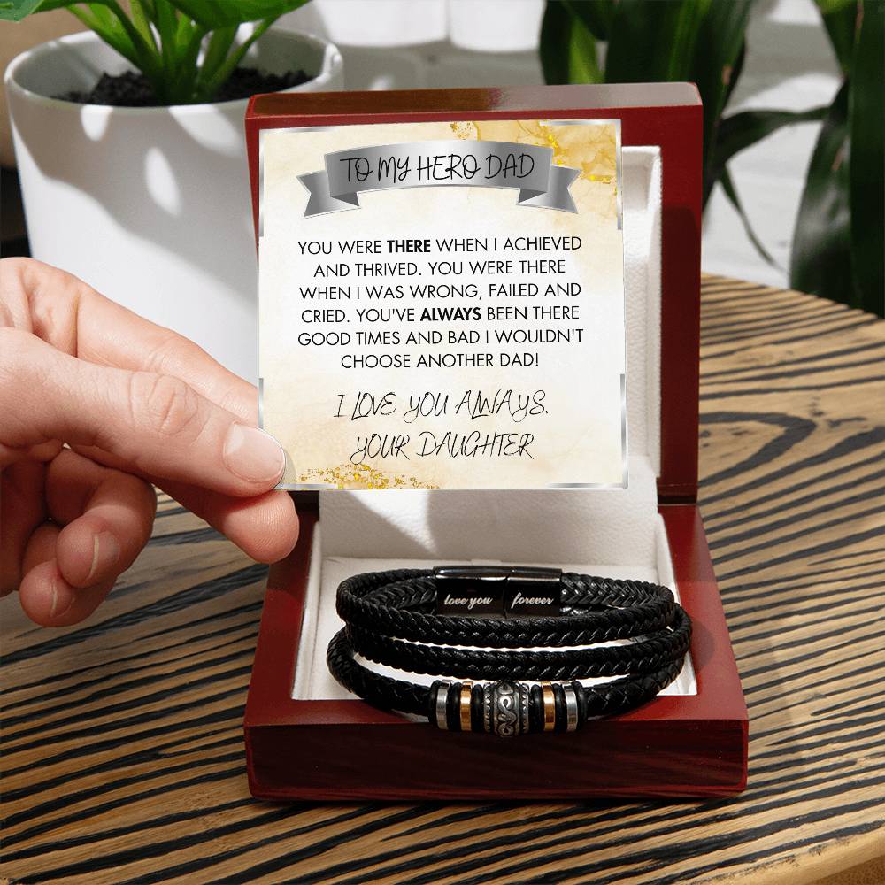 Dad The Hero Bracelet - Love You Forever Bracelet