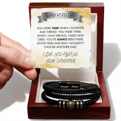 Dad The Hero Bracelet - Love You Forever Bracelet