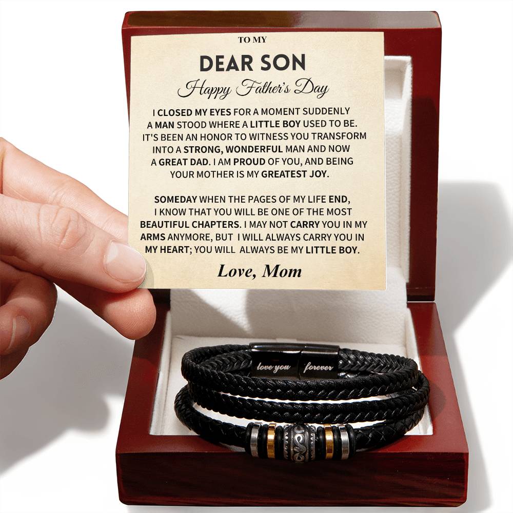 Father's Day Son Gift - Love You Forever Bracelet