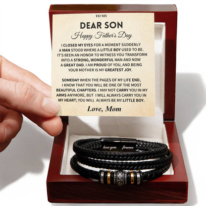 Father's Day Son Gift - Love You Forever Bracelet