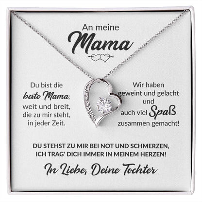 Beste Mama Von Tochter - Herzkette Forever Love Necklace