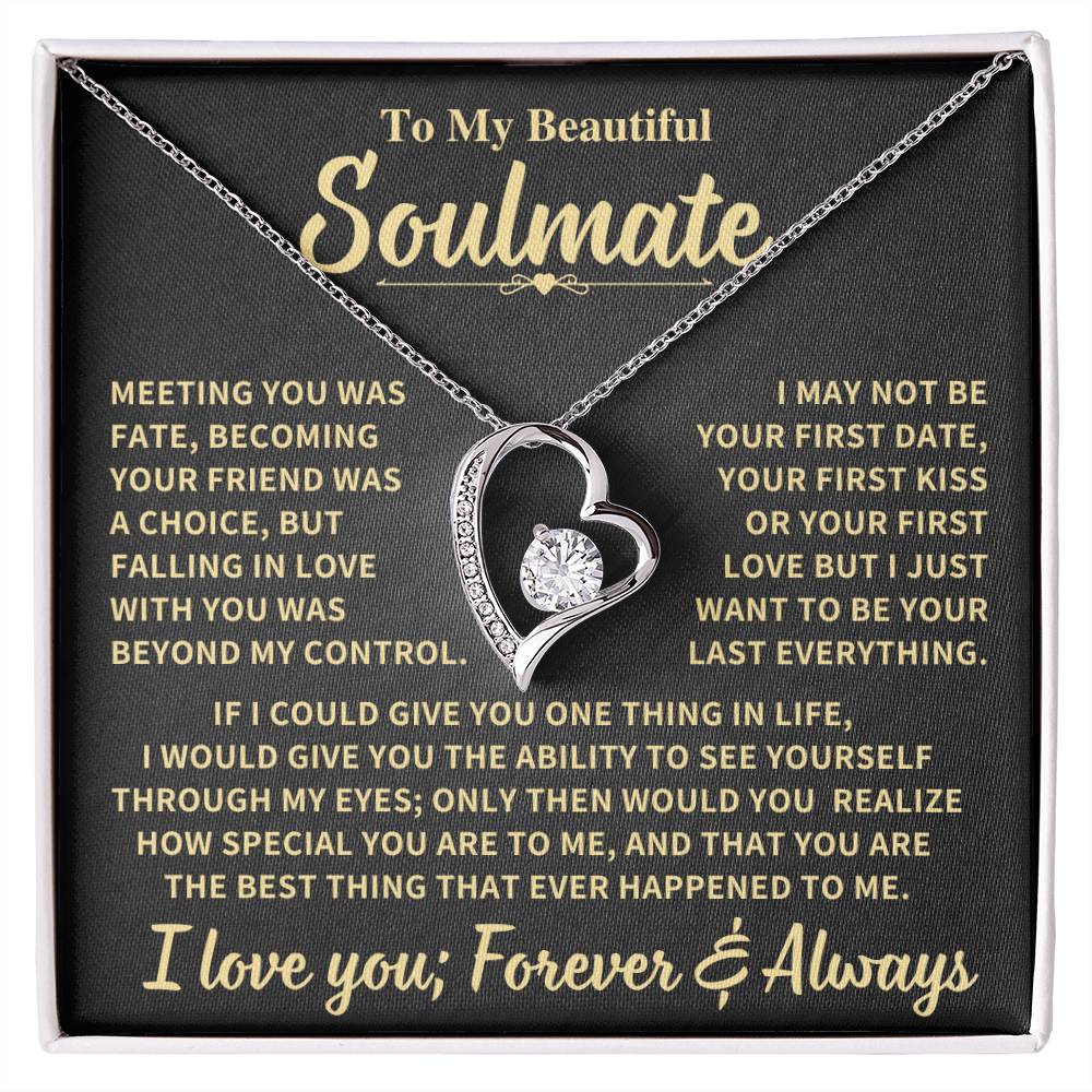 Beautiful Soulmate Gift Forever Love Necklace
