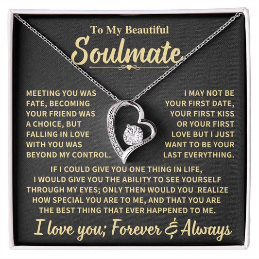 Beautiful Soulmate Gift Forever Love Necklace