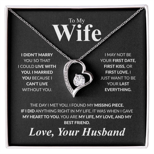 To My Wife Forever Love Necklace