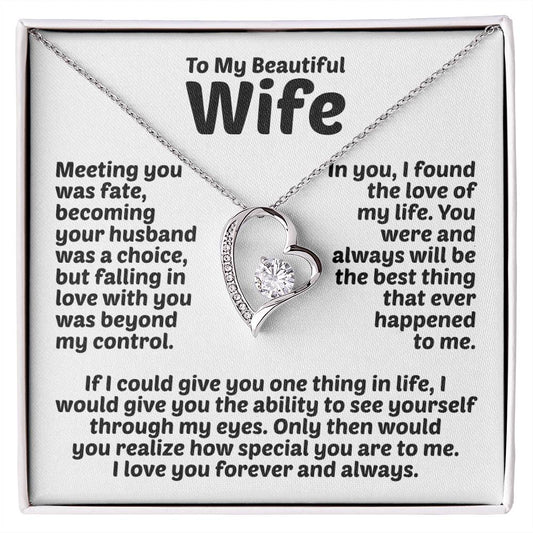 Wife Necklace Forever Love Forever Love Necklace