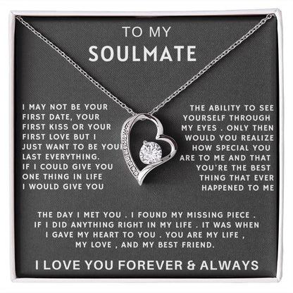 Beautiful Soulmate Forever Love Necklace