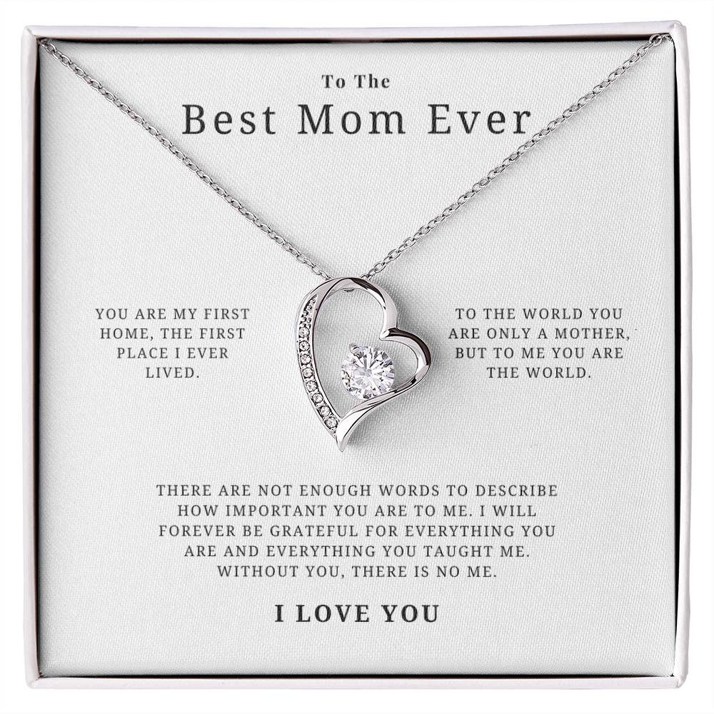 Best Mom Ever Necklace Forever Love Necklace