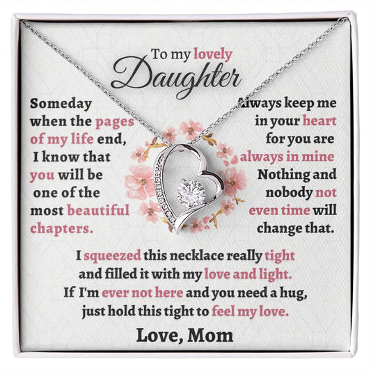 Gift For Daughter From Mom - Feel My Love Forever Love Necklace