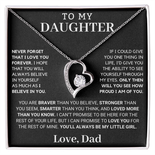 Gift For Daughter Only Then Will You See Forever Love Necklace