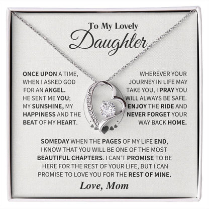 Daughter Gift- From Mom Forever Love Necklace