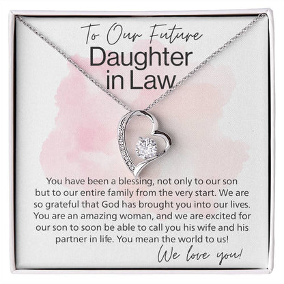 To Our Future Aughter In Law Forever Love Necklace