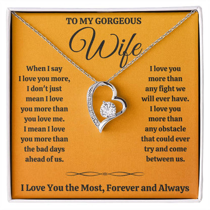 Wife Most Forever Love Necklace