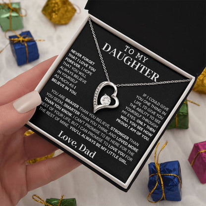 Gift For Daughter Only Then Will You See Forever Love Necklace