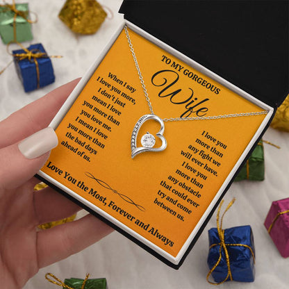 Wife Most Forever Love Necklace