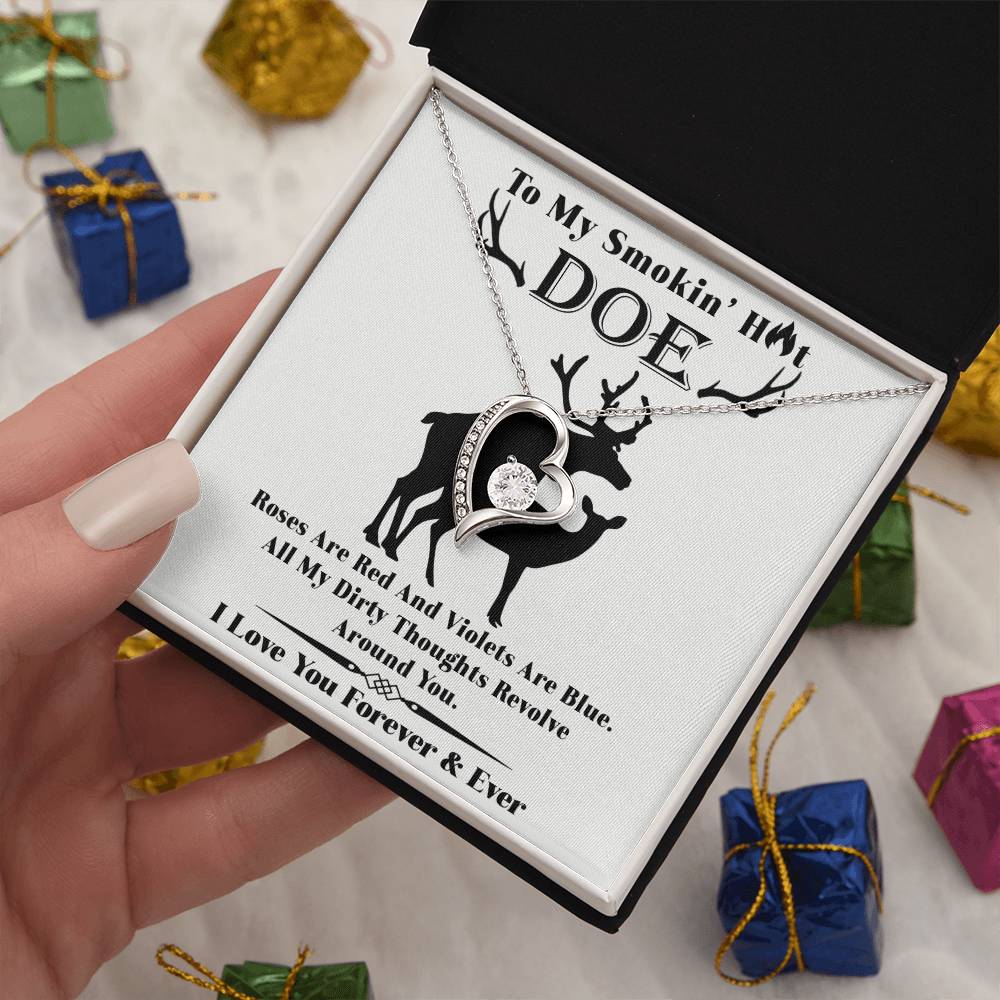 Wife - Roses Are Red Forever Love Necklace Forever Love Necklace