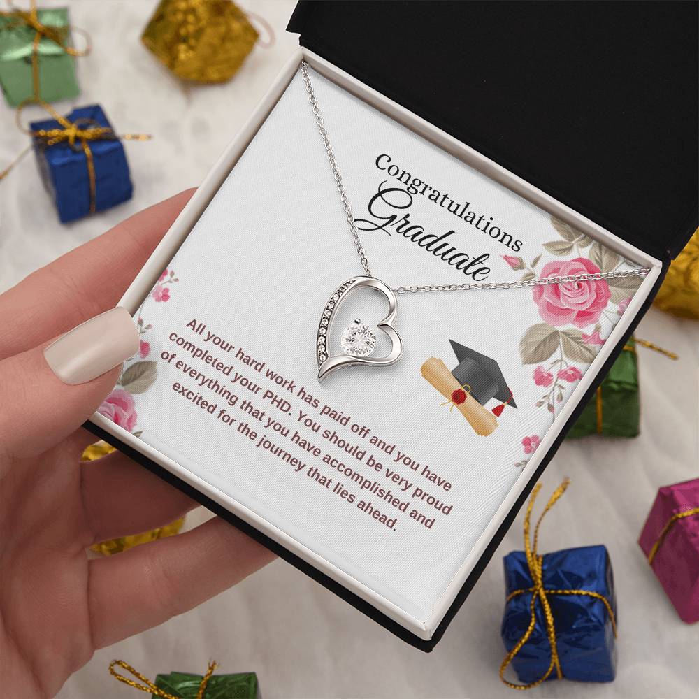 For Graduation  Congratulations - Forever Love Necklace Forever Love Necklace