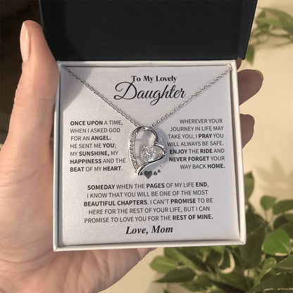 Daughter Gift- From Mom Forever Love Necklace