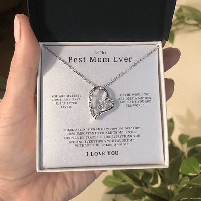 Best Mom Ever Necklace Forever Love Necklace