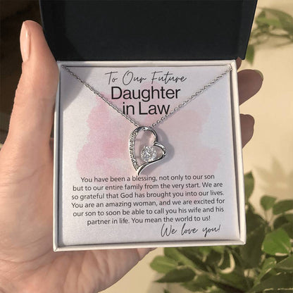 To Our Future Aughter In Law Forever Love Necklace