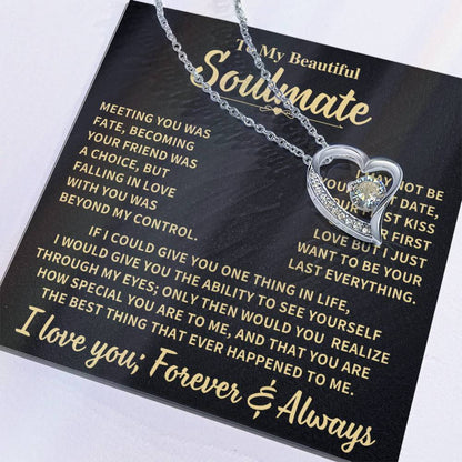 Beautiful Soulmate Gift Forever Love Necklace