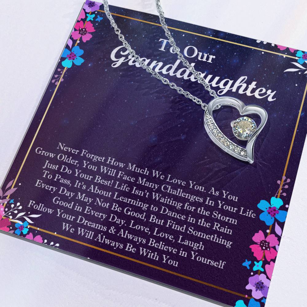 To Our Granddaughter Forever Love Forever Love Necklace