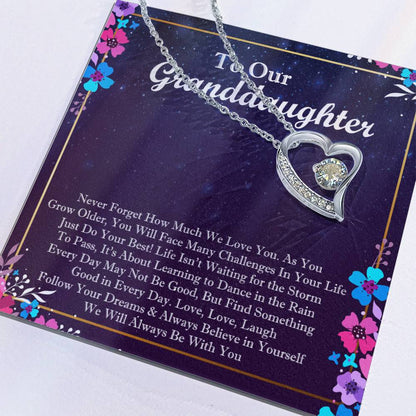 To Our Granddaughter Forever Love Forever Love Necklace