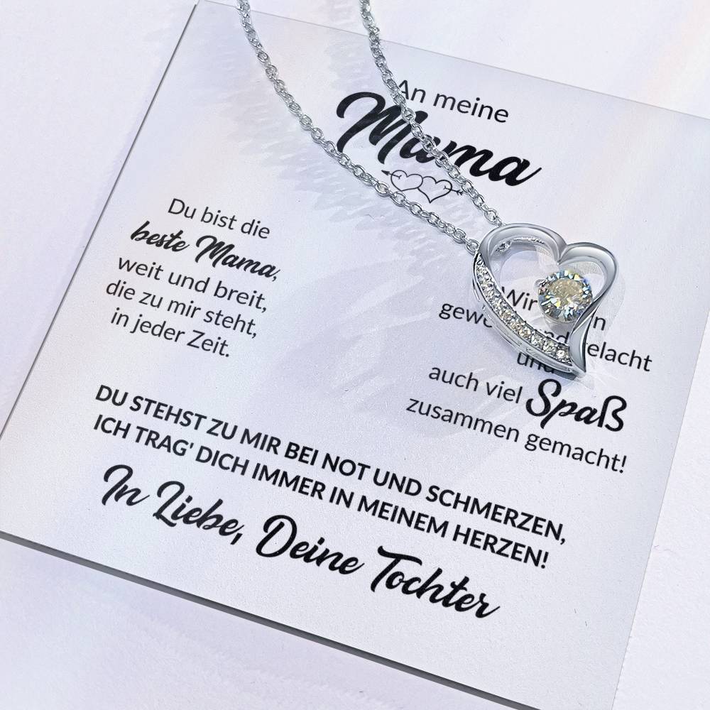 Beste Mama Von Tochter - Herzkette Forever Love Necklace