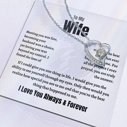 Wife Forever Love Necklace  Meeting  You Was Fate   Perfect Gift For Her! Forever Love Necklace