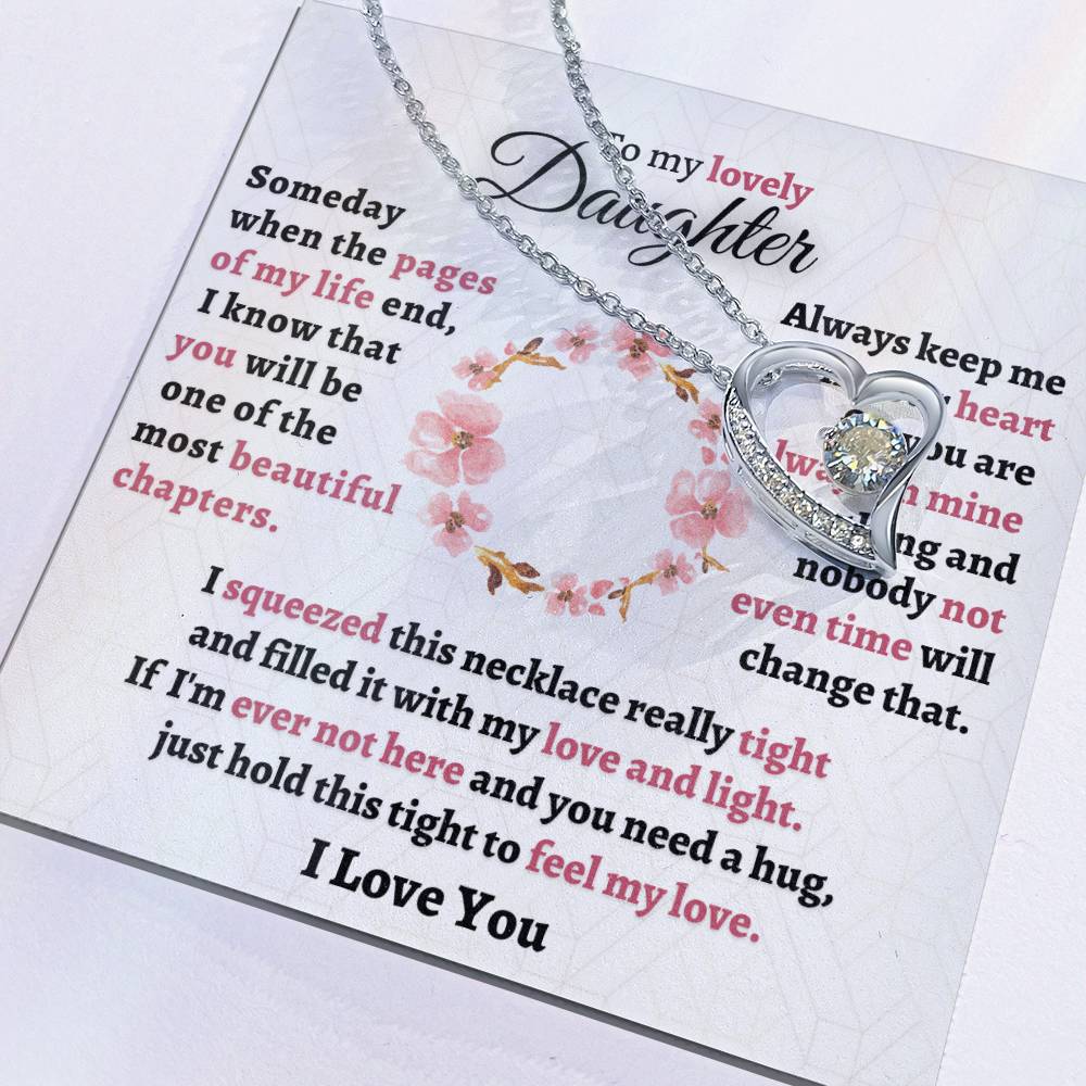 Gift For Daughter - Feel My Love Forever Love Necklace