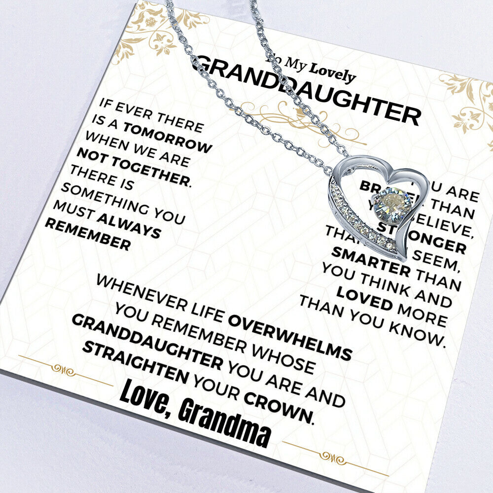 Gift For Granddaughter - Loved More Than You Know Forever Love Necklace
