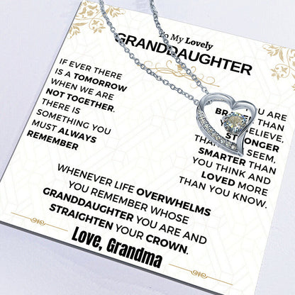 Gift For Granddaughter - Loved More Than You Know Forever Love Necklace