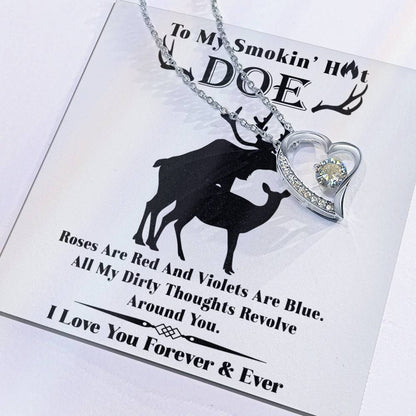 Wife - Roses Are Red Forever Love Necklace Forever Love Necklace