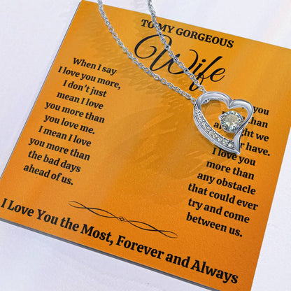Wife Most Forever Love Necklace