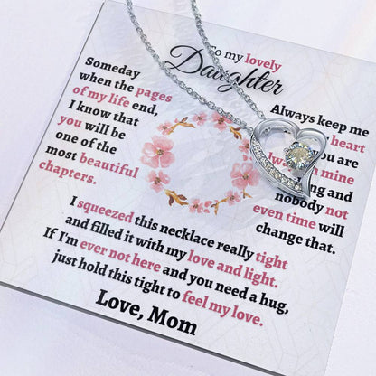 Gift For Daughter From Mom - Feel My Love Forever Love Necklace