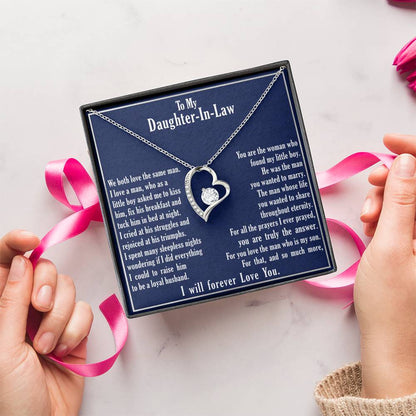 A Gift For Daughter In Law Forever Love Necklace - You Are Truly The Answer Forever Love Necklace