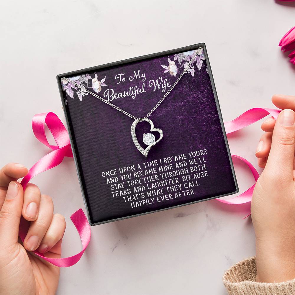 Forever Love Necklace For Wife With Free Message Card 1 Forever Love Necklace