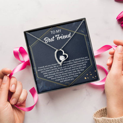 Best Friend Necklace Friend Birthday Necklace Gift Gift For Best Friend Forever Love Necklace