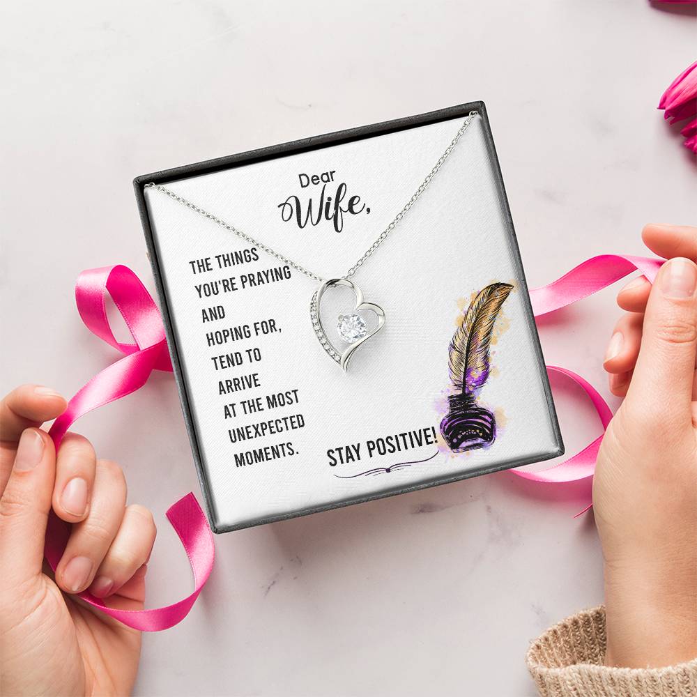 Dear Wife The Things You're Praying And Hoping For Forever Love Necklace
