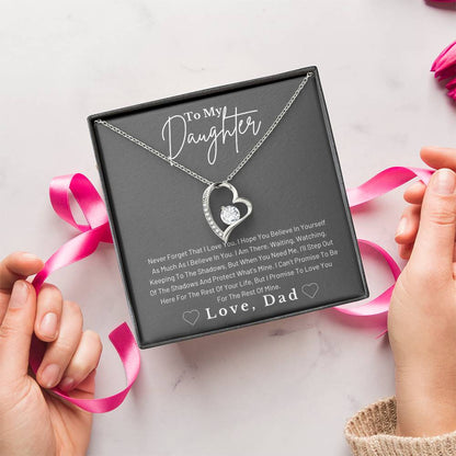 Dad To Daughter Forever Love Necklace Forever Love Necklace