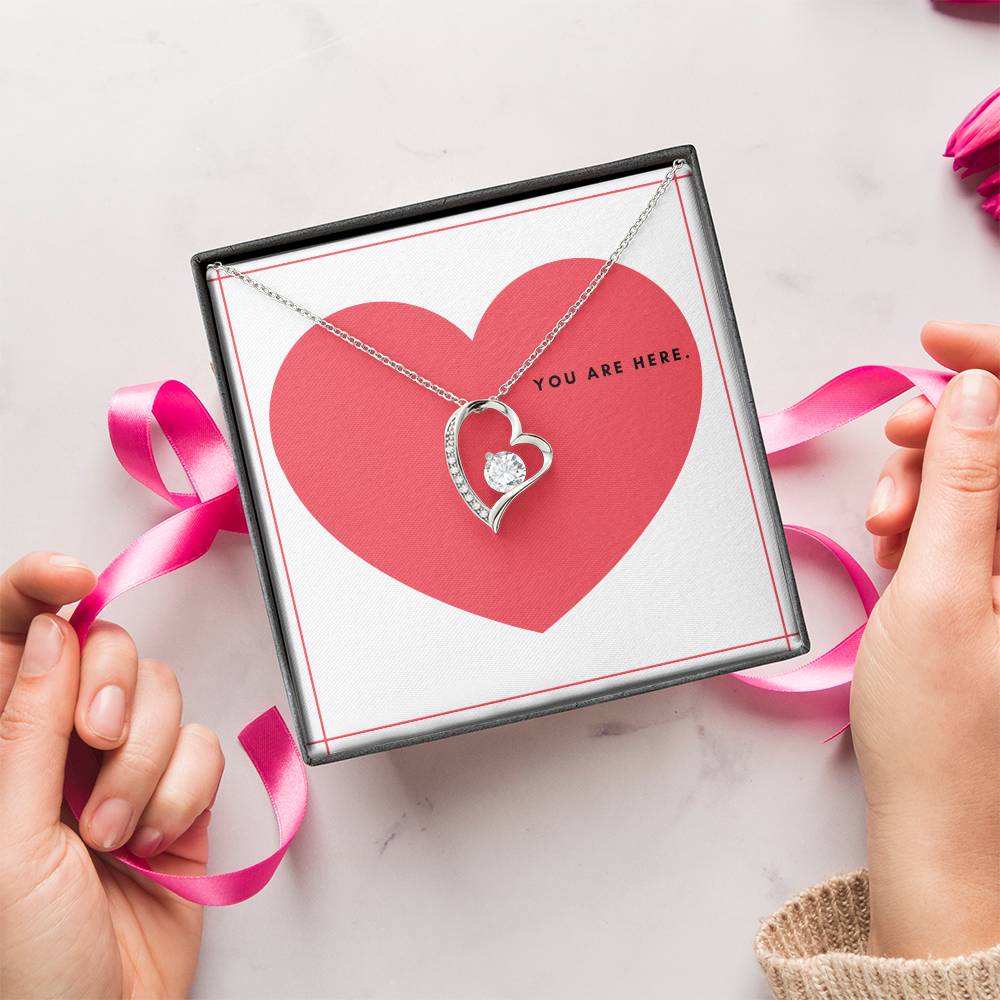 To My Wife You're In My Heart - Forever Love Necklace Forever Love Necklace