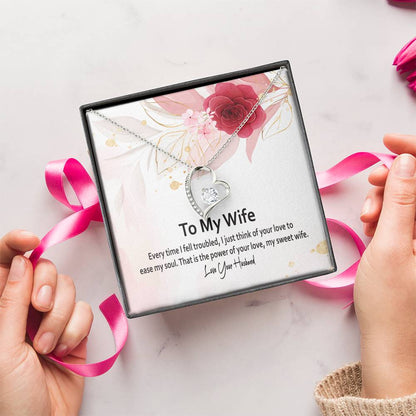 To My Wife-Best Jewelry Gift For Wife Gifts For Wife Forever Love Necklace